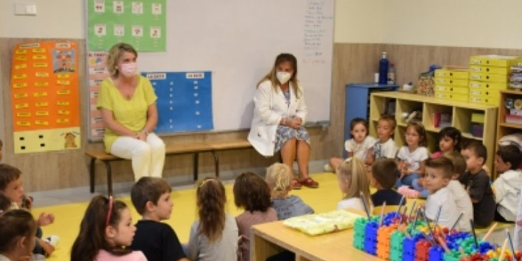 Infants de maternal de l’escola andorrana de Santa Coloma.