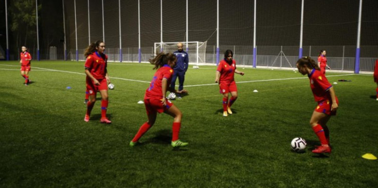 Entrenament de la selecció.