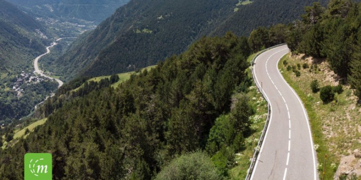 Una de les carreteres que es tancaran per la celebració del Ral·li d'Andorra.