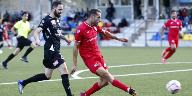 Gallego en una acció del partit