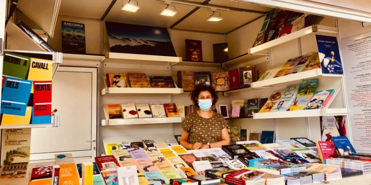 L’estand d’Andorra a la Setmana del llibre en català.