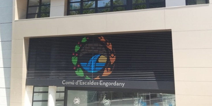 La façana del Comú d’Escaldes-Engordany.