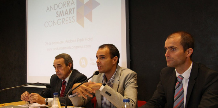Presentació de l'Andorra Smart Congress, ahir a Banc Sabadell.