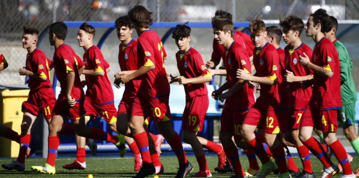 Un entrenament de la selecció sub-17.