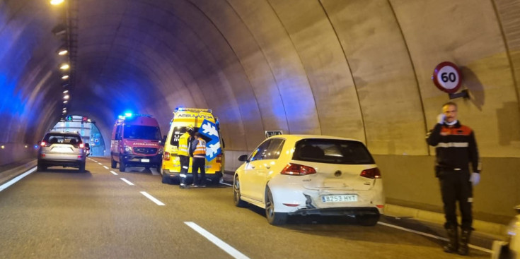 L'estat en què han quedat els vehicles després del sinistre.