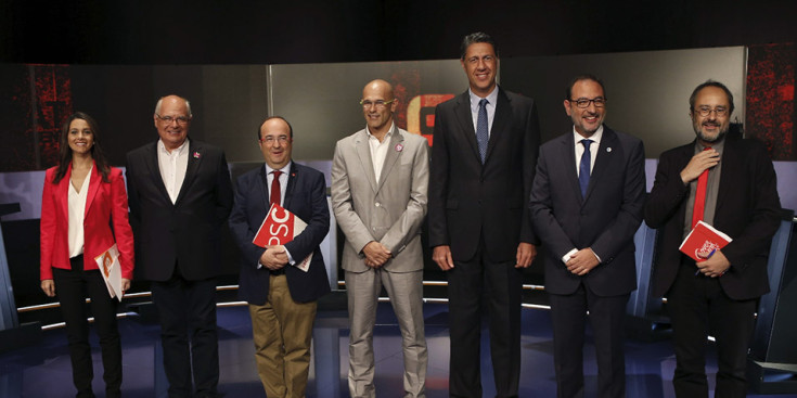 Els candidats a les eleccions del 27S al debat organitzat per TV3