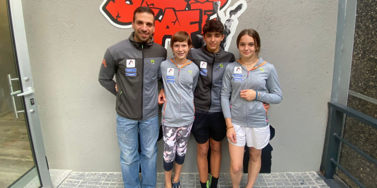 L’equip d’escalada de la FAM.