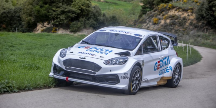 Gerard de la Casa amb el Ford Fiesta aquesta temporada.