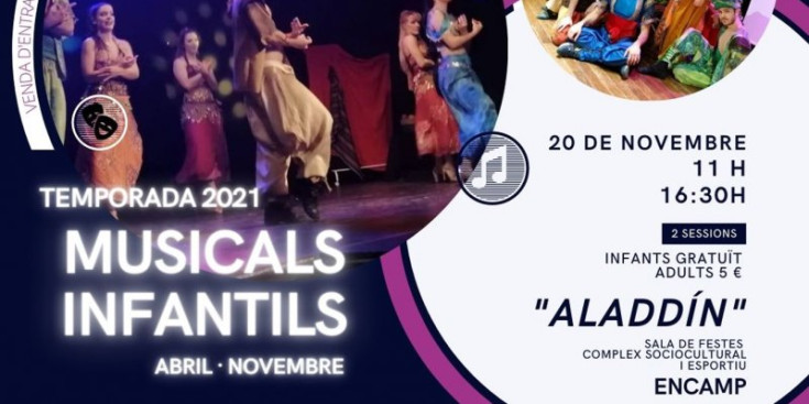 Cartell del musical ‘Aladdín’