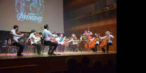 Un moment del concert d’ahir a l’Auditori Nacional.