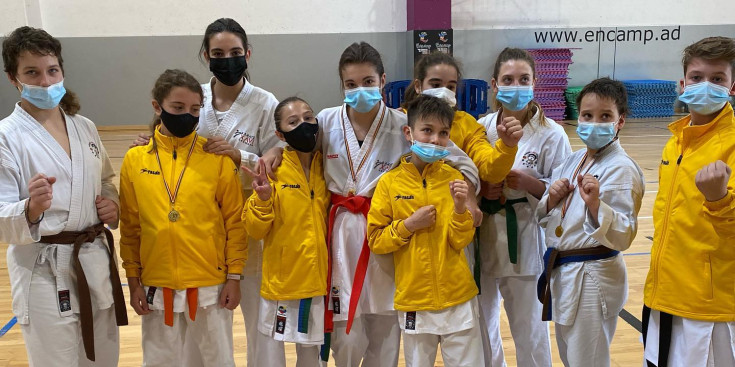 Els integrants del Karate Xavi Andorra.