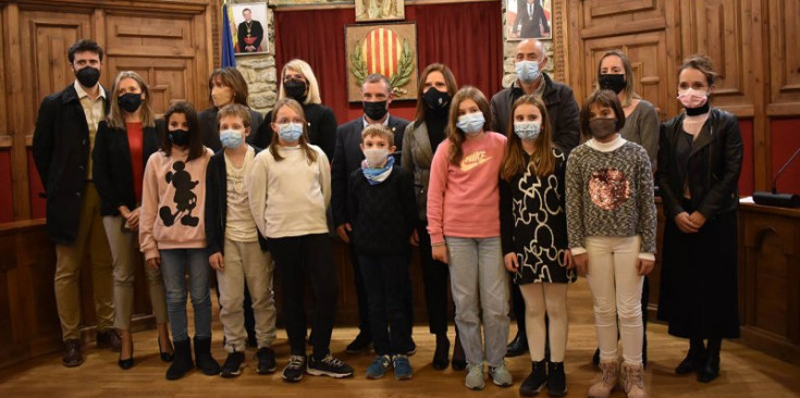 Un moment de la sessió de constitució del consell d’infants de Sant Julià de Lòria.