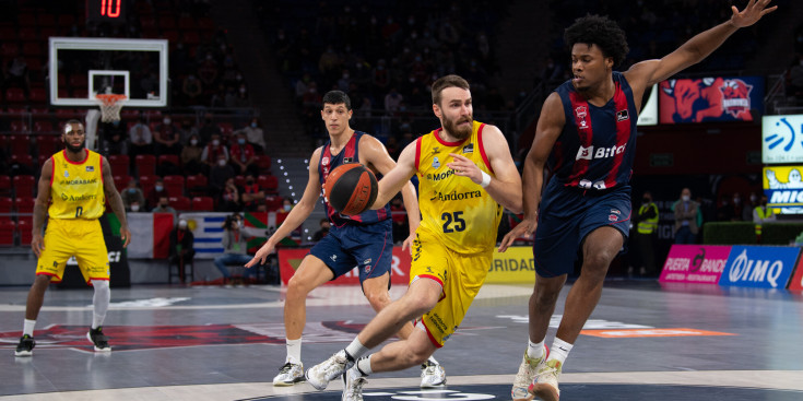 Jelínek en el darrer partit del MoraBanc de Lliga Endesa.