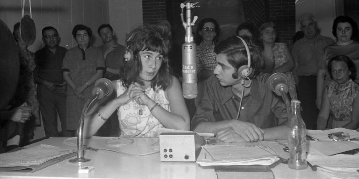 Imatge d’arxiu d’un moment d’una emissió a Ràdio Andorra.