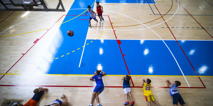 Una activitat de bàsquet a Andorra la Vella.