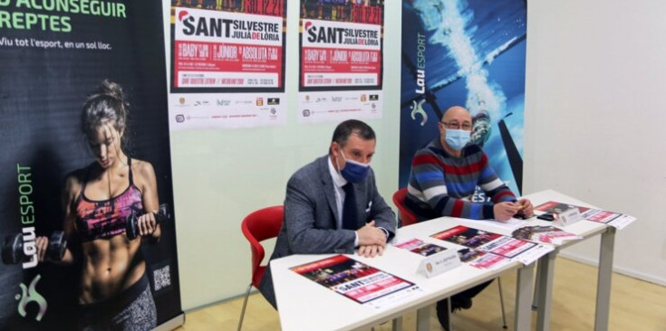 Un instant de la presentació de la Sant Silvestre.