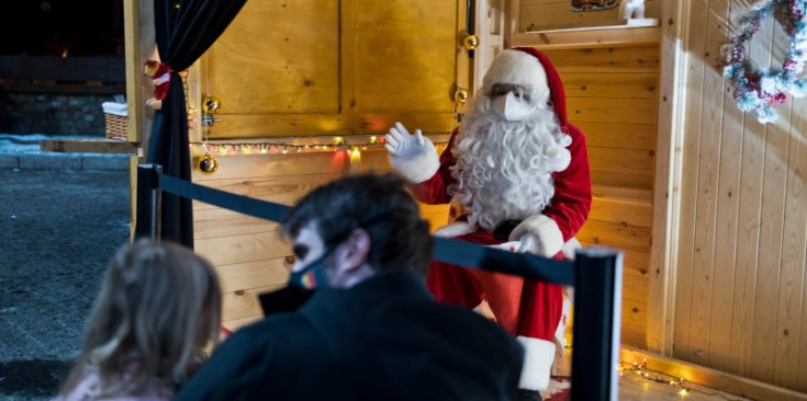 El pare Noel al Mercat de l’Avet l'any passat.