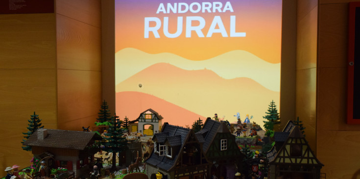 El diorama 'Andorra Rural' realitzat amb Playmobil per Daniel Arellano al museu Casa Rull.