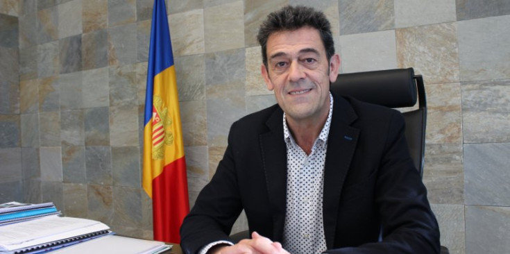 El cònsol major ordinenc, Josep Àngel Mortés, al seu despatx del Comú d’Ordino.