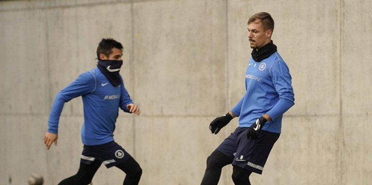 El darrer entrenament abans del partit.