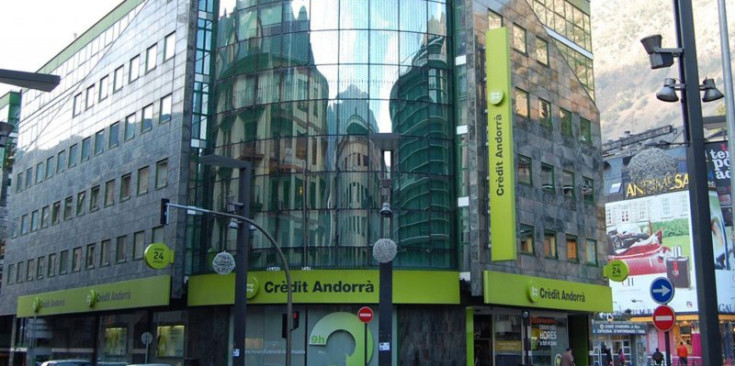 Imatge d’arxiu de la seu de l’entitat bancària Crèdit Andorrà.