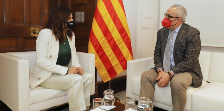 Reunió de Laura Vilagrà i Alejandro Blanco a Barcelona,
