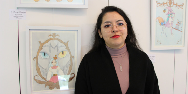 La creadora de l’exposició, Catalina Vargas.