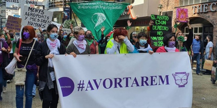 La darrera manifestació per reivindicar el dret a avortar a Andorra.