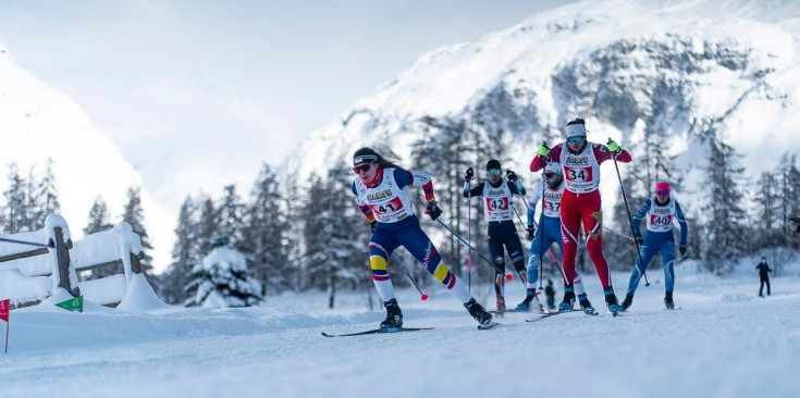 Del Rio (esquerra) a l’OPA Júnior de Planica (Eslovènia).