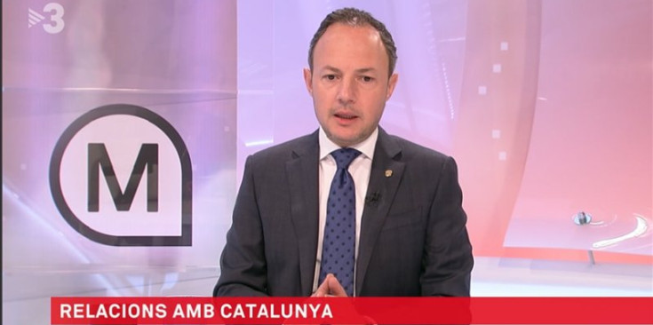 El cap de Govern, Xavier Espot, durant l’entrevista als ‘Matins’ de TV3, ahir.
