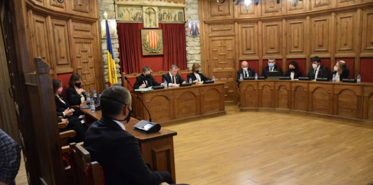 Un moment del Consell de Comú celebrat ahir a Sant Julià de Lòria.