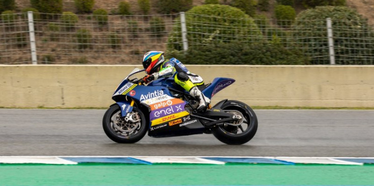 Cardelús durant els entrenaments a Jerez.