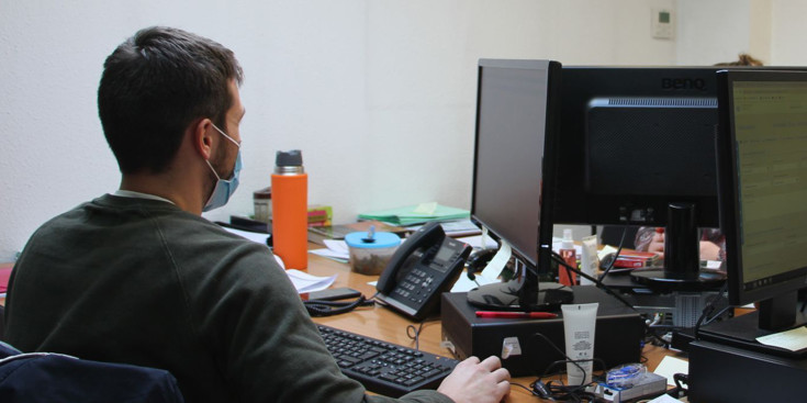 Un traçador de l'oficina covid.