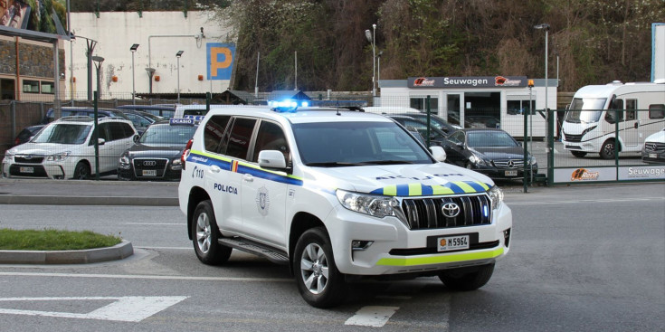 Un cotxe patrulla de la Policia.