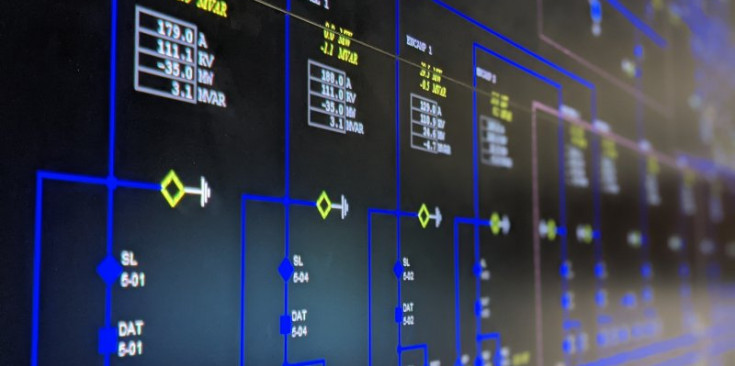 Imatge d'un panell del despatx elèctric d'explotació de FEDA.