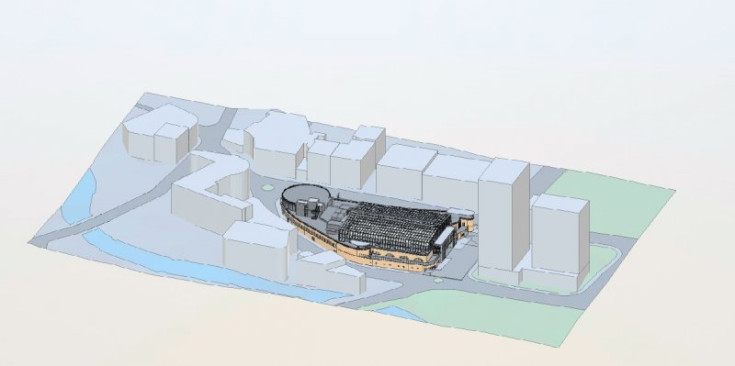 Plànol en 3D de l’edifici polivalent del Prat Gran d’Escaldes-Engordany.