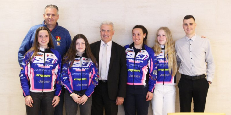 L’Andorra Women Trial Team, ahir durant l’acte.