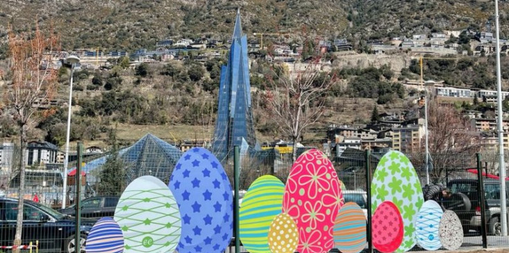 Decoració de Pasqua al Prat Gran d’Escaldes-Engordany.