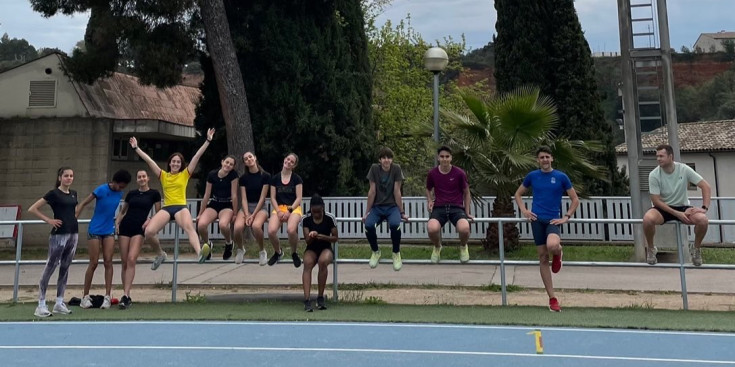 Els atletes de la FAA a Sabadell.