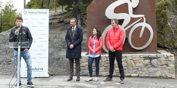 Kuss, Torres, Mas i Guillen durant un acte d’ahir a Beixalís.