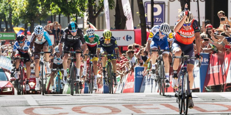 El final d’etapa que va tenir lloc a Andorra la Vella durant La Vuelta 2017.