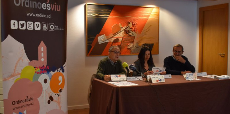 Albert Padrol, Eva Choy i Jordi Guillamet, en un moment de la presentació d’ahir.