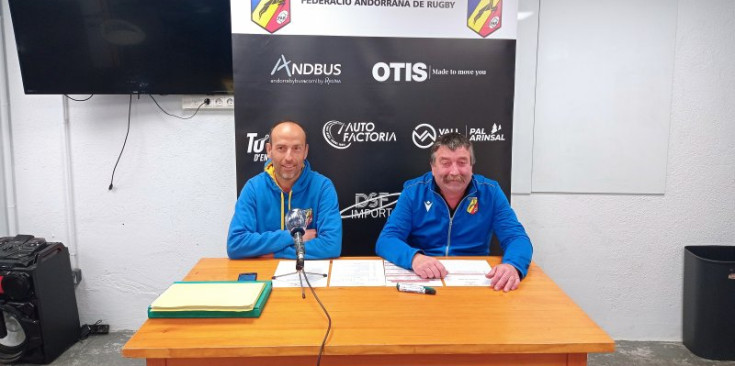 Josep Badia i Philippe Berdaguer durant la presentació del torneig, ahir.