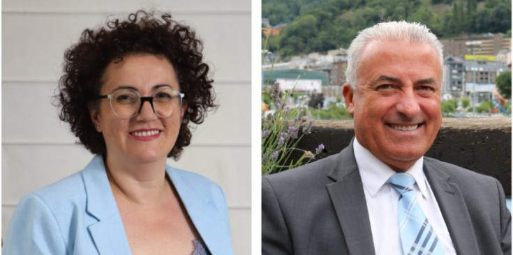 Els dos candidats liberals: Judith Pallarés i Josep Maria Cabanes.