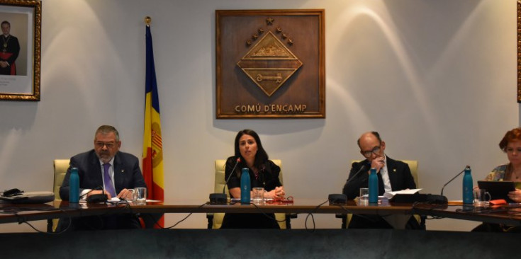 La sessió de Consell de Comú d’Encamp celebrada ahir.