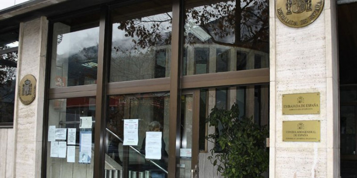 Imatge d’arxiu de la façana de l’ambaixada espanyola a Andorra.