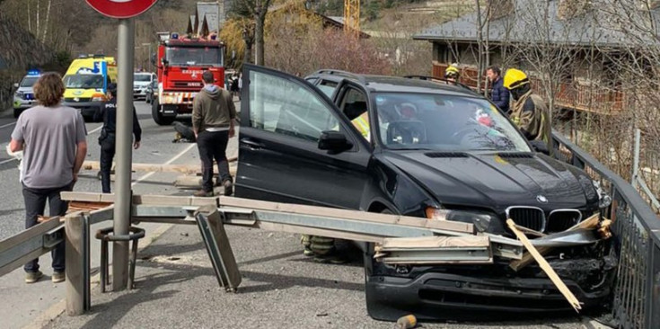 Un accident a Ordino.