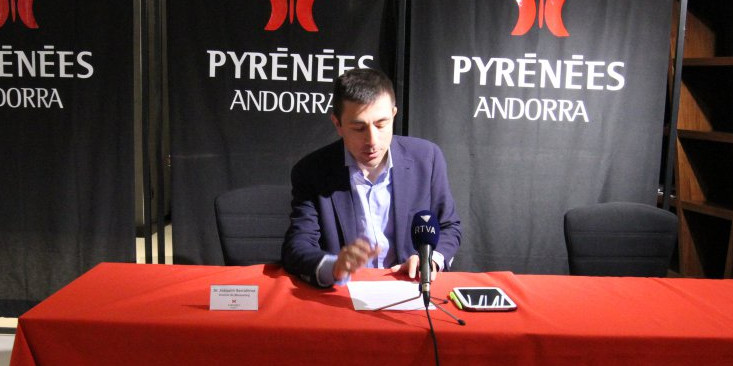 El director de Màrqueting de Pyrénées, Joaquim Serrahima, ahir.