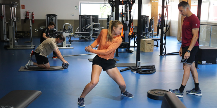 Jiménez, ahir, entrenant al CTEO d’Ordino.