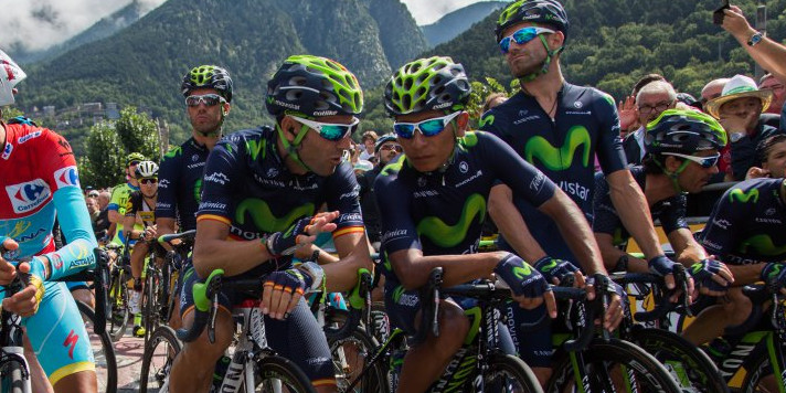 Quintana, conversant amb Valverde, a Andorra en la passada Vuelta.